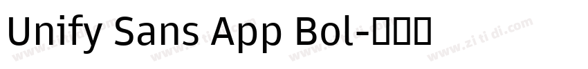 Unify Sans App Bol字体转换 Unify Sans App Bol字体转换